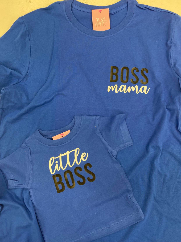 mother child t-shirts boss mama little boss customizable mothers day birthday gift