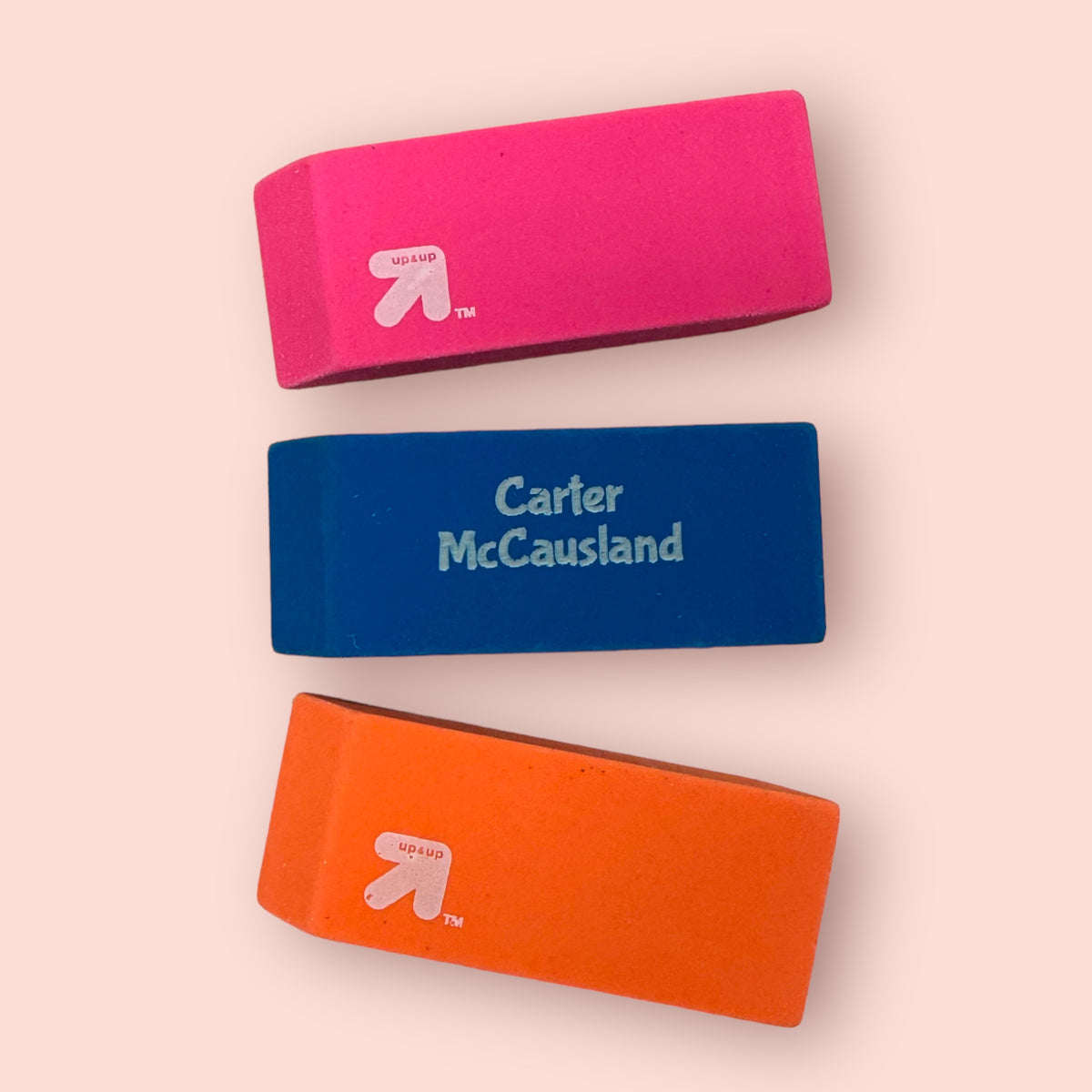 Set of 2 personalized erasers BellaCuttery