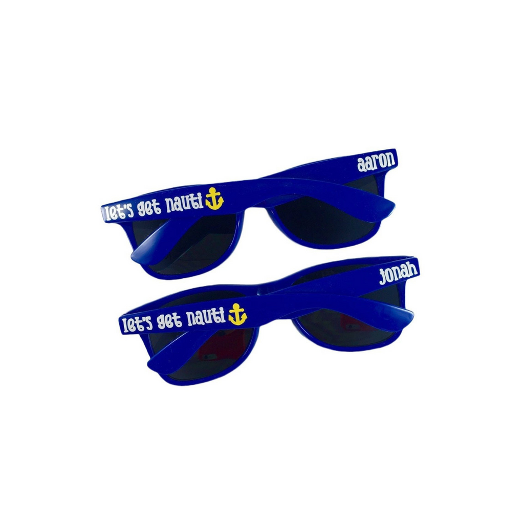 customizable bachelorette party nautical sunglasses