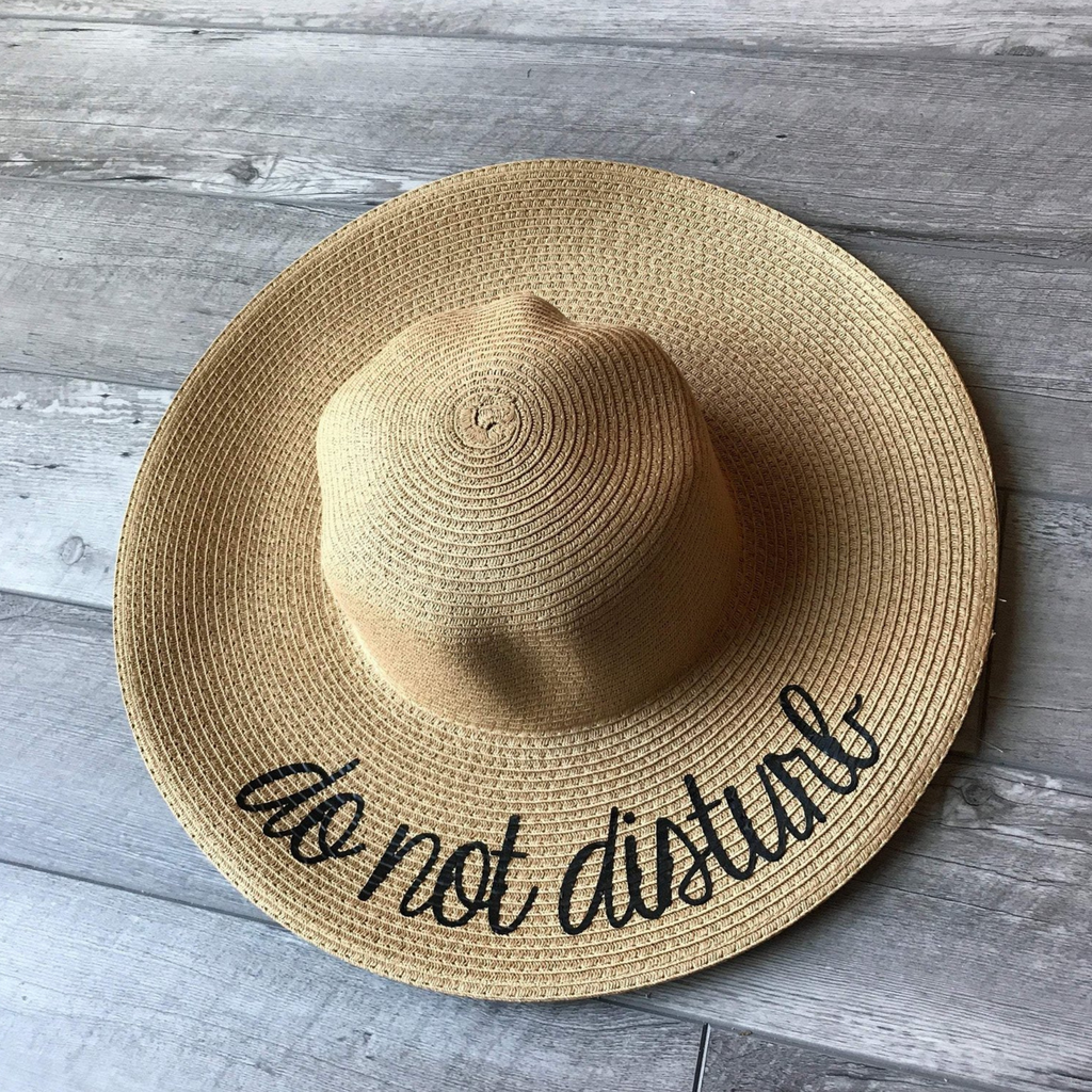 cute personalized summer floppy hat
