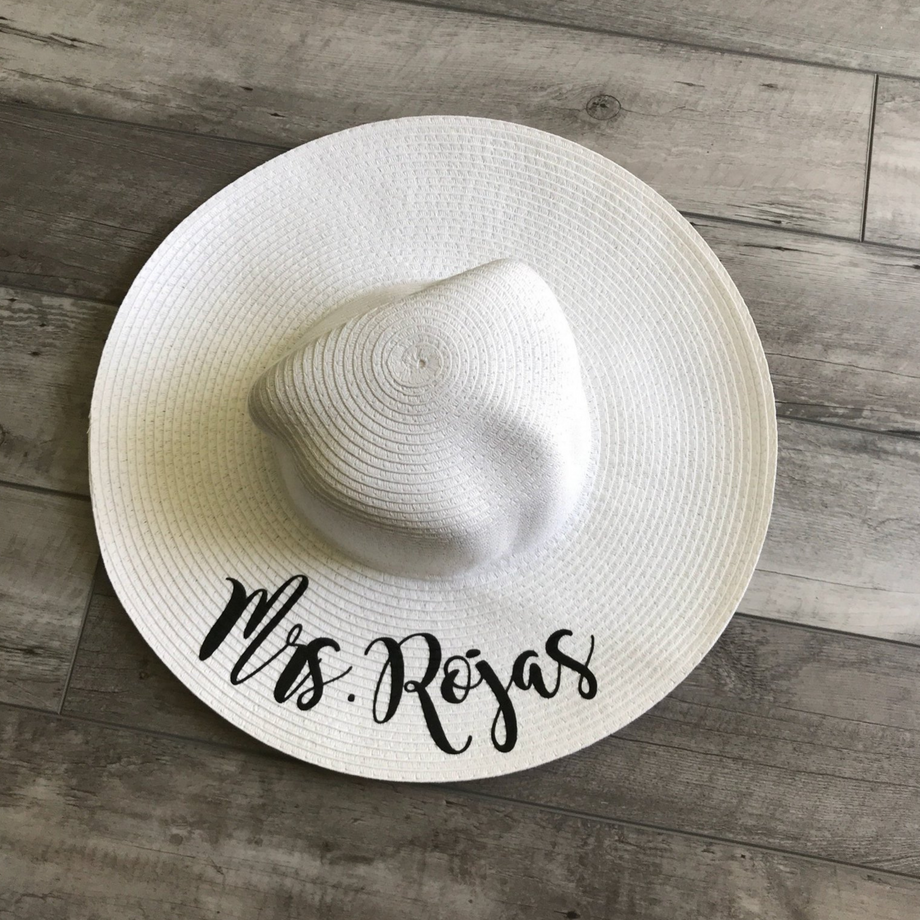 Floppy top wedding hat