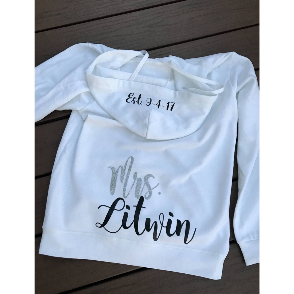 future bride sweatshirt bachelorette wedding gift customized text 