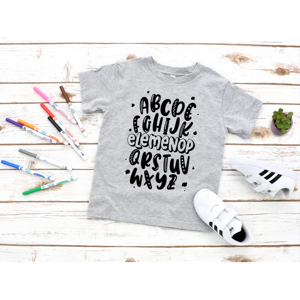 cute alphabet shirt for kids