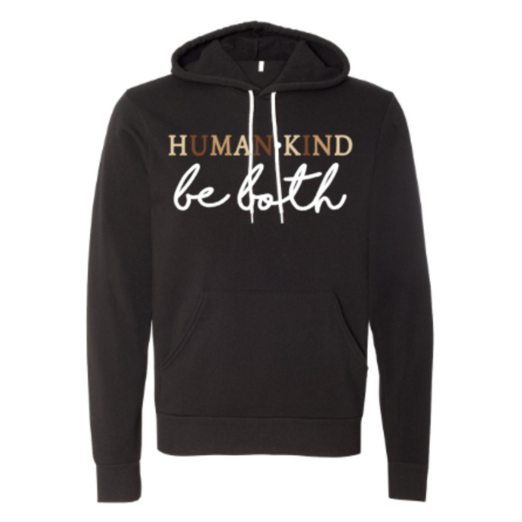 human kind be both black hoodie 
