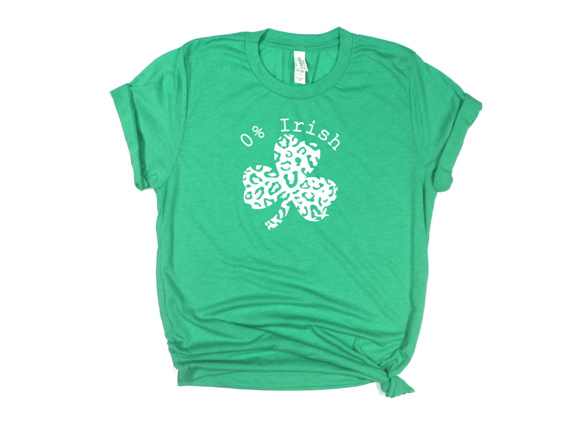 0% Irish St Patricks Day Shirt