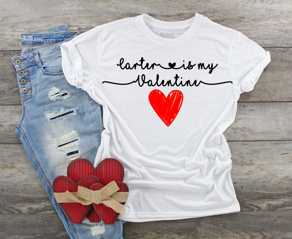 kids are my valentine white t-shirt personalized cute valentines day gift