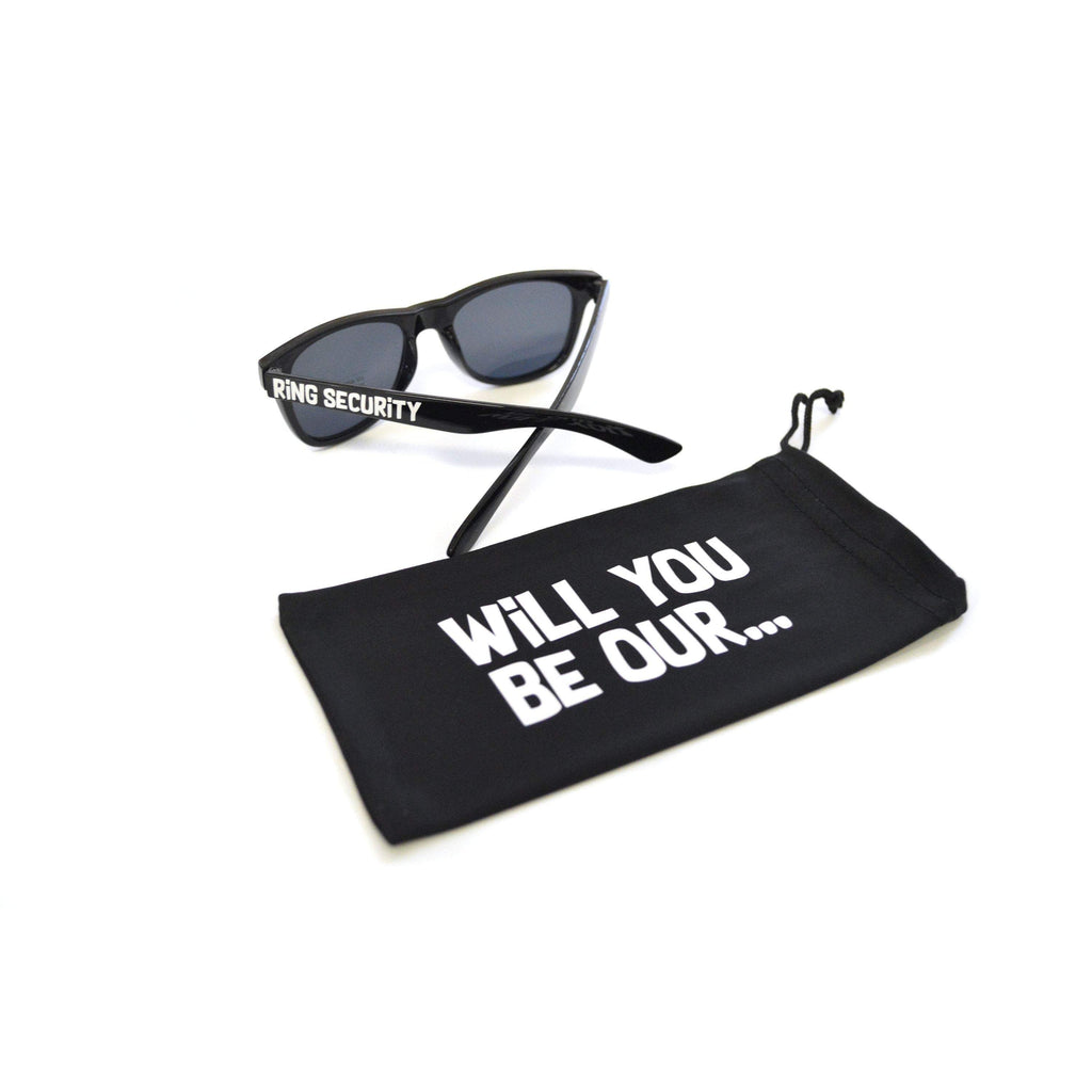 will you be our ring security sunglasses with protective microfiber bag