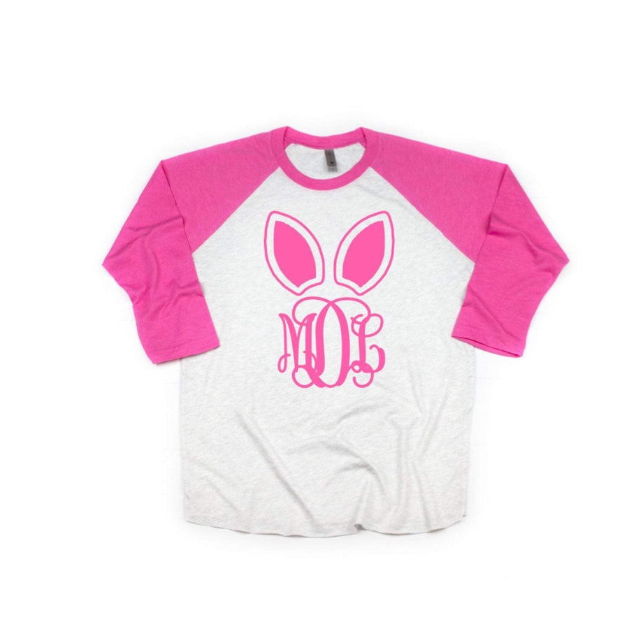 Rabbit Ears over Monogram Easter Shirt – BellaCuttery